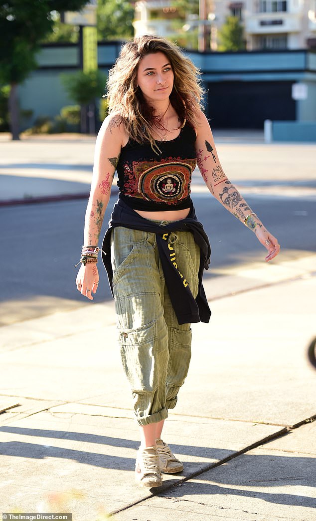 Making music! Paris Jackson was spotted arriving to a Los Angeles studio on Monday for another day of working on her craft
