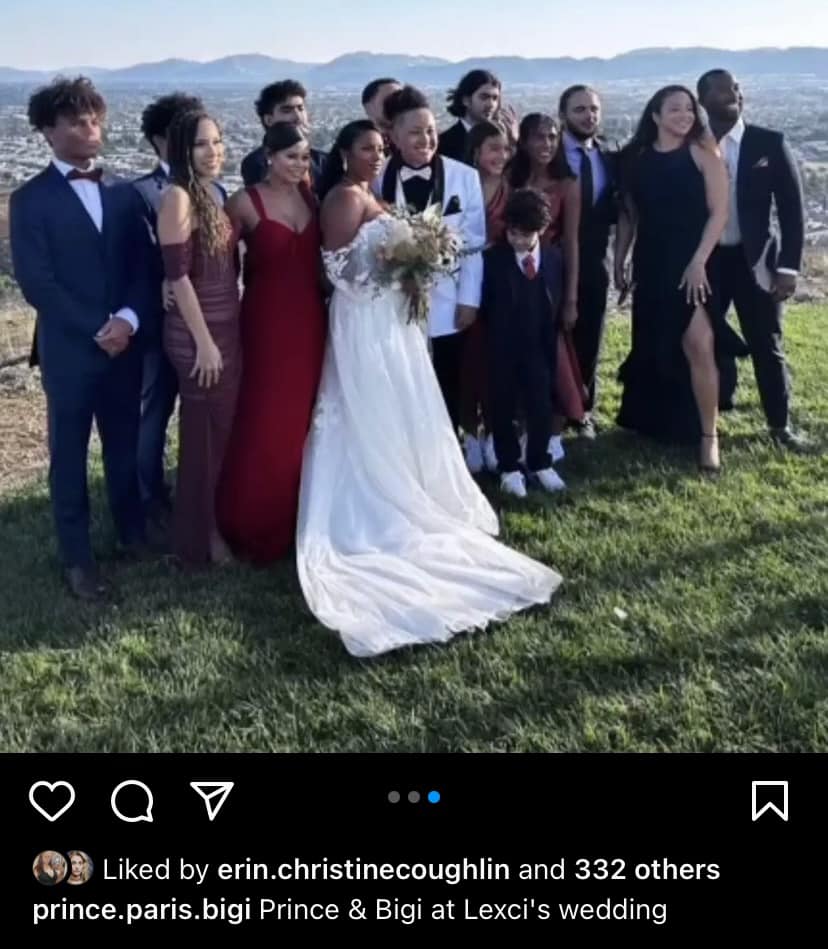 Ist möglicherweise ein Bild von 9 Personen, Hochzeit und Text „Liked by erin.christinecoughlin and 332 others prince.paris.bigi Prince & Bigi at Lexci's wedding“